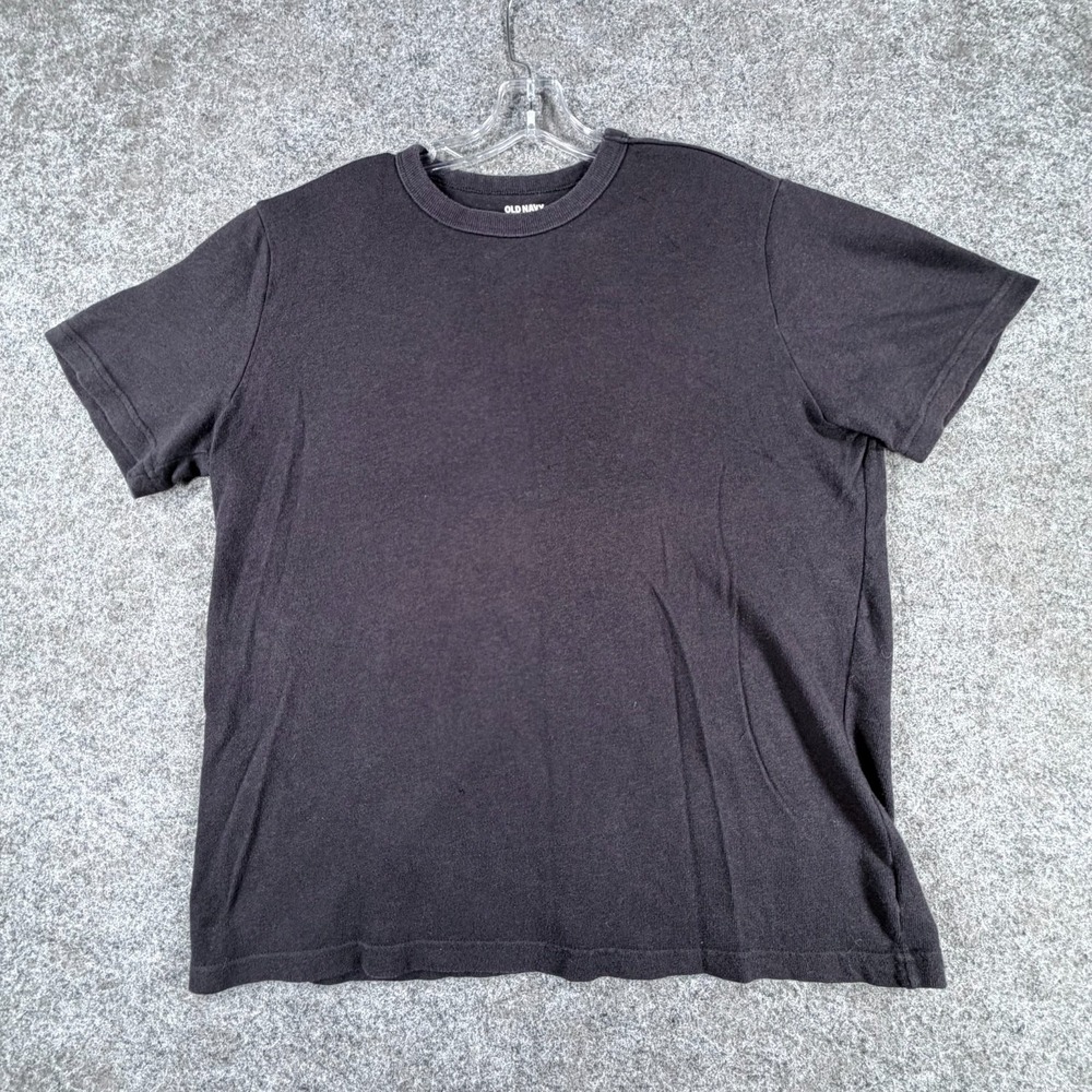 Old Navy T Shirt Mens Large Black Short Sleeve Casual Crew Neck Classic Pullover